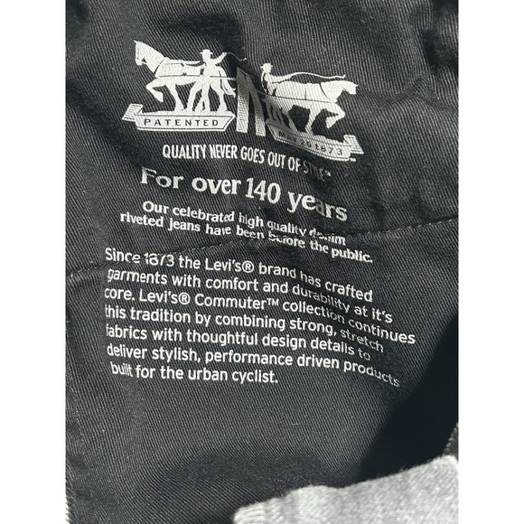 Levis 511 Mens Commuter Cycling Jeans Hemmed 37x29‎ Flex Denim Cotton Blend Gray - Picture 13 of 13